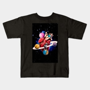 Rings of Solitude: The Lonely Astronau Kids T-Shirt